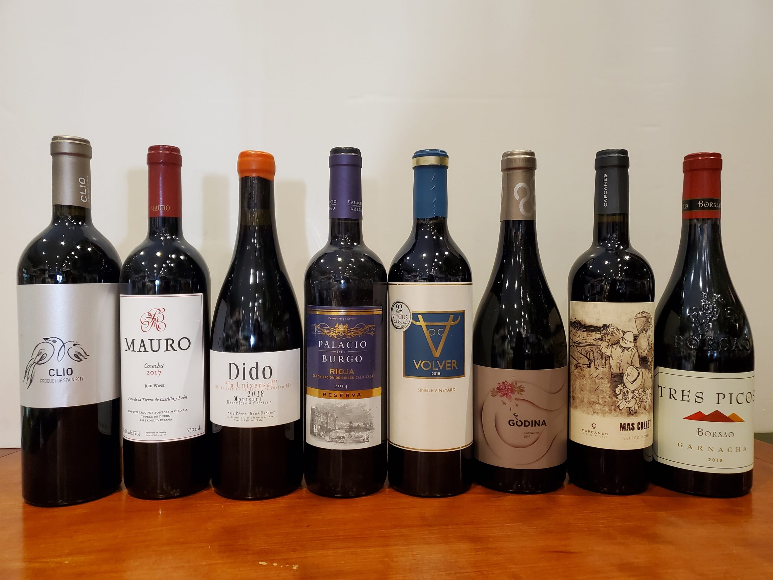 Spanish Wines red flight